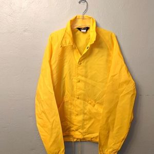 Yellow rain coat